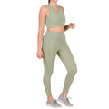 Vaystra Polyester Solid Ankle length High Waisted Tights – Sea Green