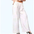 Vaystra Casual Rayon Solid Ankle Length Palazzo – White