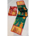 Vaystra Digital Dolla Silk Printed Saree With Unstitched Blouse 5.5Mtr – Green