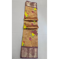 Vaystra Digital Dolla Silk Printed Saree With Unstitched Blouse 5.5Mtr – Mustard