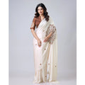Vaystra Soft Crepe Silk Printed Ready To Wear Saree With Unstitched Blouse 5.5Mtr –...