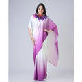Vaystra Soft Crepe Silk Printed Ready To Wear Saree With Unstitched Blouse 5.5Mtr – Purple