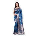 Vaystra Banarasi Silk Printed Saree With Unstitched Blouse 5.5Mtr – Pinch