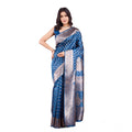 Vaystra Banarasi Silk Printed Saree With Unstitched Blouse 5.5Mtr – Pinch