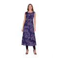 Vaystra Casual Crepe Sleeveless Slit Dress – Navy Blue
