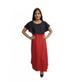 Vaystra Casual Crepe Cape Sleeve Dress – Black