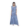 Vaystra Casual Crepe Sleeveless Dress – Grey