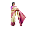 Vaystra Soft Lichi Silk Printed Saree With Unstitched Blouse 5.5Mtr – Light Green