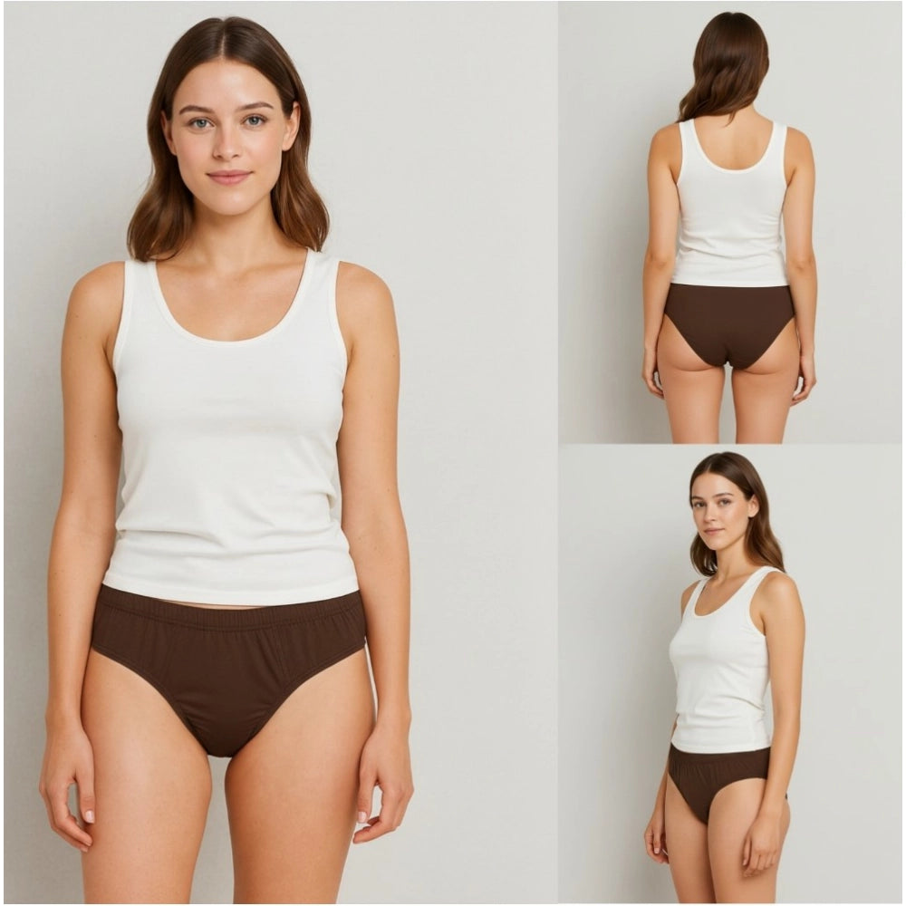 Vaystra Pack of_3 Cotton Solid Hipster Panty – Multicolor