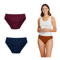 Vaystra Pack of_3 Cotton Solid Hipster Panty – Multicolor