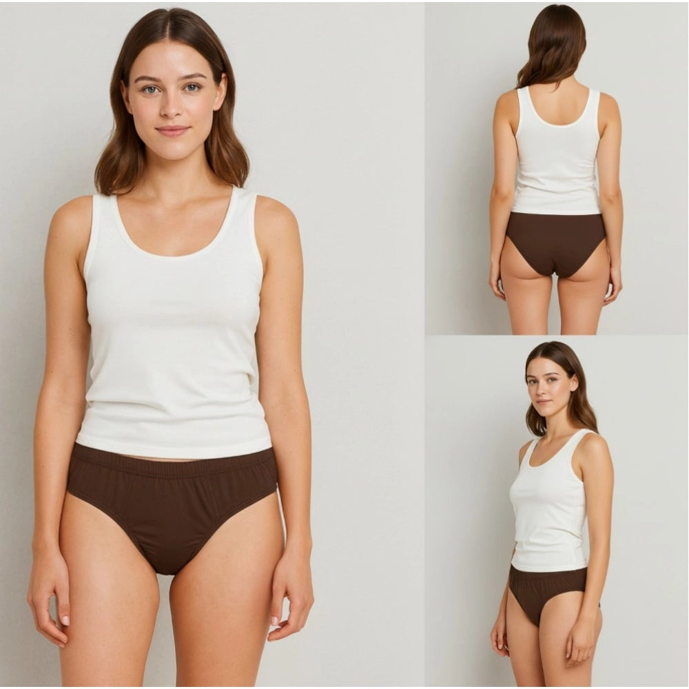 Vaystra Pack of_3 Cotton Solid Hipster Panty – Multicolor