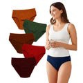 Vaystra Pack of_6 Cotton Solid Hipster Panty – Multicolor