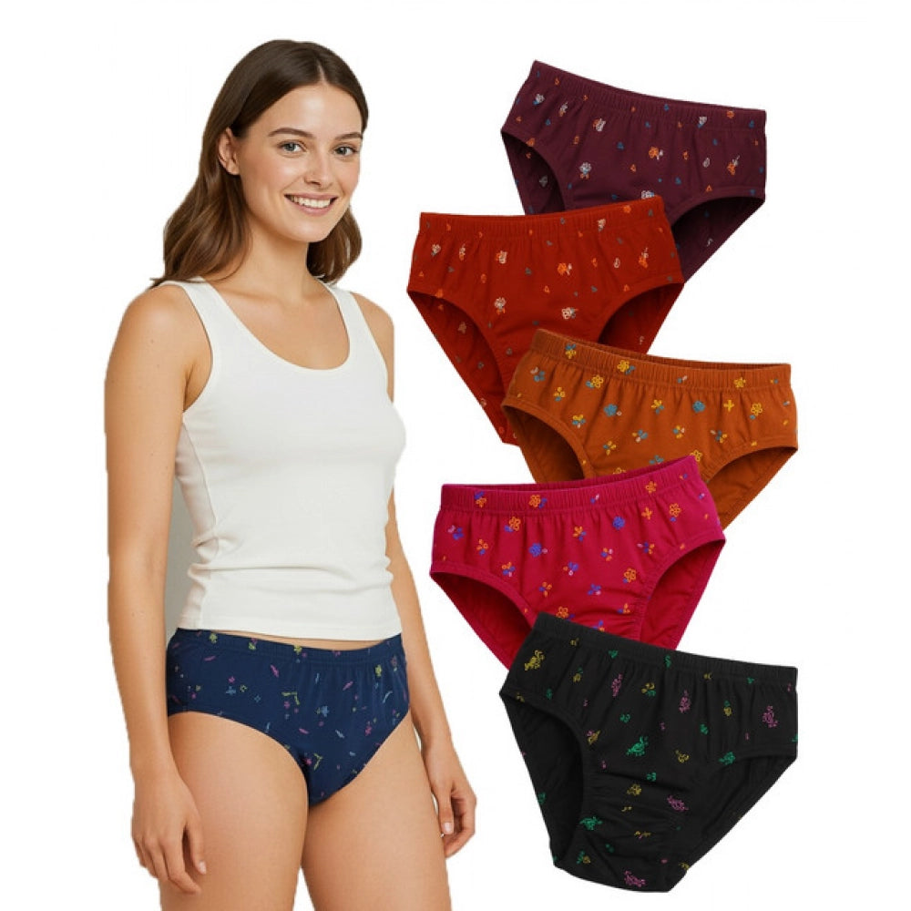 Vaystra Pack of_6 Cotton Printed Hipster Panty – Multicolor