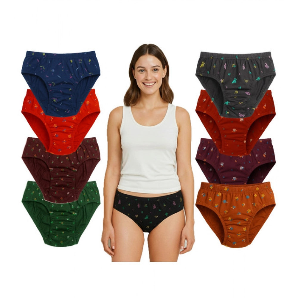 Vaystra Pack of_9 Cotton Printed Hipster Panty – Multicolor