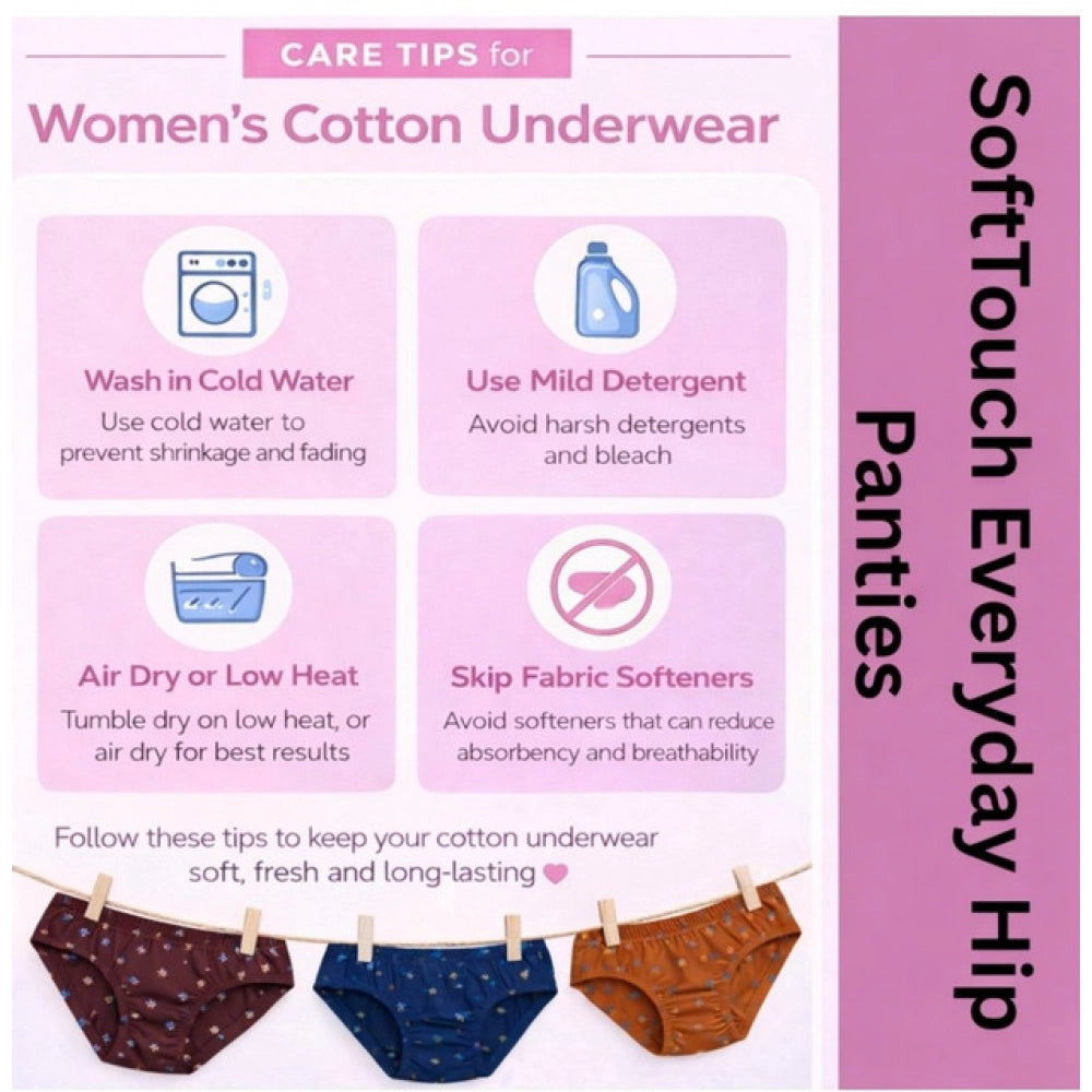Vaystra Pack of_12 Cotton Printed Hipster Panty – Multicolor