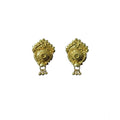 Vaystra Gold-Plated Pack of_2 Brass Earrings in Gold,
