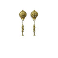 Vaystra Handcrafted Pack of_2 Brass Earrings - Gold, Edition