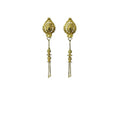 Vaystra Handcrafted Pack of_2 Brass Earrings - Gold, Edition