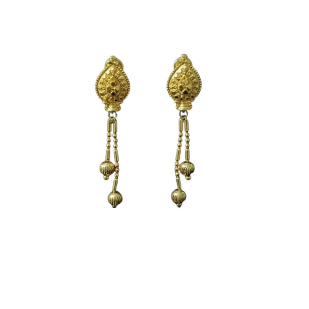Vaystra Pack of_2 Brass Earrings - Gold,