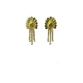 Vaystra Gold-Plated Pack of_2 Brass Earrings in Gold,