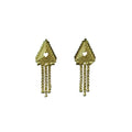 Vaystra Pack of_2 Brass Earrings - Gold,