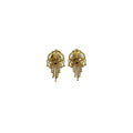 Vaystra Gold-Plated Pack of_2 Brass Earrings in Gold,