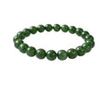 Vaystra Gold Plated Natural Crystal 8mm Green Aventurine Bracelet in Green,