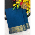 Vaystra Vichitra Silk Printed Saree With Unstitched Blouse 5.5Mtr – Rama