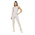 Vaystra Polyester Lycra Printed Sleeveless Active Wear – Multicolor