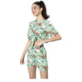 Vaystra Polyester Floral Short Sleeve Co-Ord Set – Multicolor