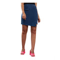 Vaystra Denim Lycra Solid Button Skirt – Blue