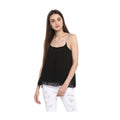 Vaystra Polyester Embellished Shoulder Straps Top – Black