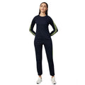 Vaystra Cotton Solid Long Sleeves Tracksuit – Navy-Green