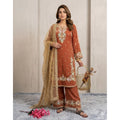 Vaystra Silk Embroidered 3/4th Sleeve Round Kurti With Palazzo Pant and Dupatta Set –...