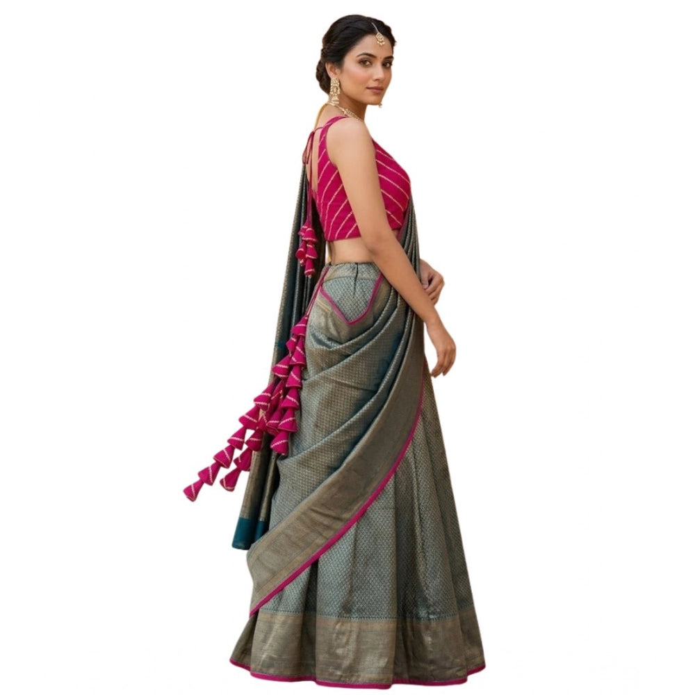 Vaystra Silk Embellished Sweetheart Neck Sleeveless Readymade Padded Blouse – Pink